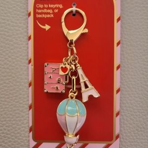 Pink and Gold Hot Air Balloon Pendant